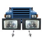 Kit Par Farol DRL LED Compativel Scania 112 113 + Lâmpadas