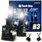 Kit Par Lampada Ultra Led Force One 8000K 4100Lm Tech One