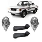 Kit Par Manivela Vidro Porta + Par Maquina Vidro A20 A40 D20 D40 - Chevrolet