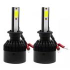 Kit Par Super Led Lumens 8000k 12v 24v H3 Farol Automotivo