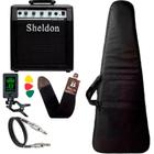 Kit para baixo com amplificador Sheldon Capa Cabo Correia