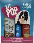 kit para Banho PET Completo com Shampoo Condicionador e Perfume Macho Pet Clean POP