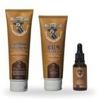 Kit para barba - Shampoo + Balm + Óleo - Muchacho Bay Rum
