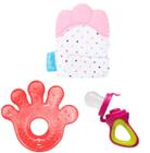 Kit Para Bebê, Mãozinha + Luvinha + Porta Frutinha - Buba