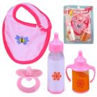 Kit para Boneca Mamadeira Mágica Para Boneca 4 Peças