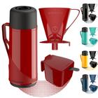 Kit Para Café Garrafa Térmica Roma 1 Litro Com Suporte Filtro de Café 102/103 e Açucareiro 350 ML