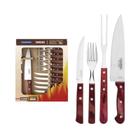 Kit para Churrasco Tramontina em Aço Inox Polywood 14 Peças