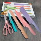 Kit Para Churrasqueiro Colours Top Com 6Pcs