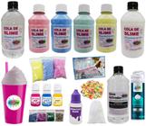 Kit Para Fazer Slime Completo Muitos Itens - Ine Slime