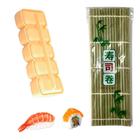Kit Para Fazer Sushi E Niguiri Em Casa Esteira Bambu Sudare + Forma