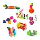 Kit Para Gatos - Com 8 Brinquedos.