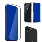 Kit Para IPhone XR Película 3d Vidro + Película da Câmera 3d + Capa Capinha Case