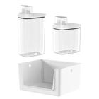 Kit Para Lavanderia Cesto Organizador 16L + 2 Dispenser 2,3L e 1,5L KTE149 - Ou