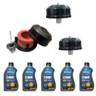 Kit Para Manutenção Preventiva Compressor de Ar a Pistão Schulz Pressure Chiaperini Wayne Motomil W700 W800 W900 C/ 5 unidades de Oleo 1L Chiaperini A