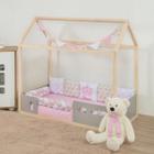 Kit Para Mini Cama Montessoriana Menina Princesa Coroa Rosa