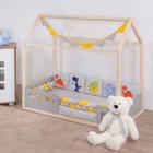 Kit Para Mini Cama Montessoriana Menino Dinossauro Cinza - Casa Pedro