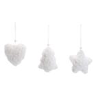 Kit para Pendurar de Natal Decorativo - Branco - 1 unidade - Cromus - Rizzo