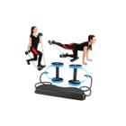 Kit para Treinos e Exercícios Fitness e Rodas Abdominais Azul Bíceps Tríceps Glúteos - MBFit