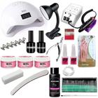 Kit Para Unhas Gel Lixadeira Motor Cabine Luminaria Acrigel