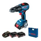 Kit paraf/furadeira gsb18v-50 c/2 bat + jogo bits x-line 33pc - bosch