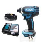 Kit Parafusadeira de Impacto DTD152Z Makita e Bateria 18V e Carregador DC18RC