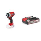 Kit Parafusadeira de Impacto-te-ci 18li Brushless com Bateria Power-x-change 18v 2,5 Ah Li Einhell Preto