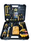 Kit Parafusadeira Elétrica Sem Fio Com Ferramentas Manuais