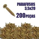 Kit Parafuso Chipboard para Madeira 35x20mm 200 PEÇAS - RCS SHOP