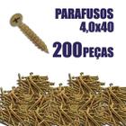 Kit Parafuso Chipboard Para Madeira 40X40Mm 200 Peças