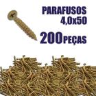 Kit Parafuso Chipboard para Madeira 40x50mm 200 PEÇAS