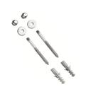 Kit Parafuso Inox Cromado 12Mm Fixação Vaso Sanitário E Bidê - Lhd