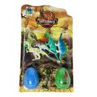 Kit Parque Dos Dinossauros 4 Dino 2 Ovos Gigantes Coloridos - toys