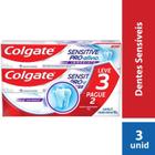 Kit Pasta de Dente Colgate Sensitive Pro-Alívio Imediato - 3 unidades 90g cada