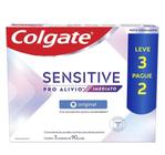 Kit Pasta de Dente Colgate Sensitive Pro-Alívio Imediato 90g 3 unidades