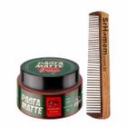 Kit Pasta Para Cabelo Matte Guaraná Pente Duplo Don Alcides