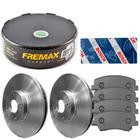 Kit Pastilha Disco Dianteiro Ventilado HB20 1.0 Fremax Bosch