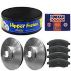 Kit Pastilha Disco Freio Cruze 2012 a 2017 Dianteira Ventilado Bosch Frasle