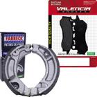 Kit Pastilha + Lona Freio Biz 125 Cbs 2018 a 2024 Valencia Brakes/Fabreck