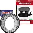 Kit Pastilha + Lona Freio Kansas 150 2008 a 2014 Valencia Brakes/Fabreck