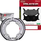 Kit Pastilha + Lona Freio Max 125 Sed/ Virago 250 Valencia Brakes/Fischer