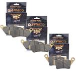 Kit pastilhas de freio diafrag f800 gs/f700 gs/tenere 660 dfp60813 dfp60814