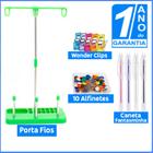 Kit Patchwork Porta Fio Suporte 3 Cones + Wonder Clips + Alfinete + Caneta Fantasminha