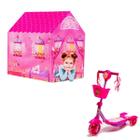 Kit Patinete Com Led E Barraca Para Meninas Oferta