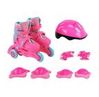 Kit Patins e Proteção Infantil In Line e Tri Line - BBR 2941