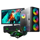 Kit PC Gamer i5-10400F, 16GB RAM, SSD 240GB, H510M, GTX 1660 Super 6GB, Fonte 600W 80 Plus, KLV Master, Monitor 19", Kit Gamer