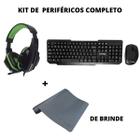 Kit Pc Teclado Com Mouse Headset Gamer Com Mouse Pad