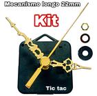 Kit Peças Engrenagem Eixo 22mm Quartz P/Relógio De Parede Artesanal Colonial Dourado