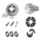 Kit Peças Titan 150 Espelho + Flange + Coxim + Rolamento