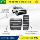 KIT Pedaleira automotivo 100% AÇO INOX modelo do carro Jeep Renegade Automático serve com perfeição