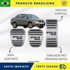 KIT Pedaleira de Carro 100% AÇO INOX modelo do carro Volkswagen Polo Sedan 2002 acima Envio Rápido Brasil - Metal Racing